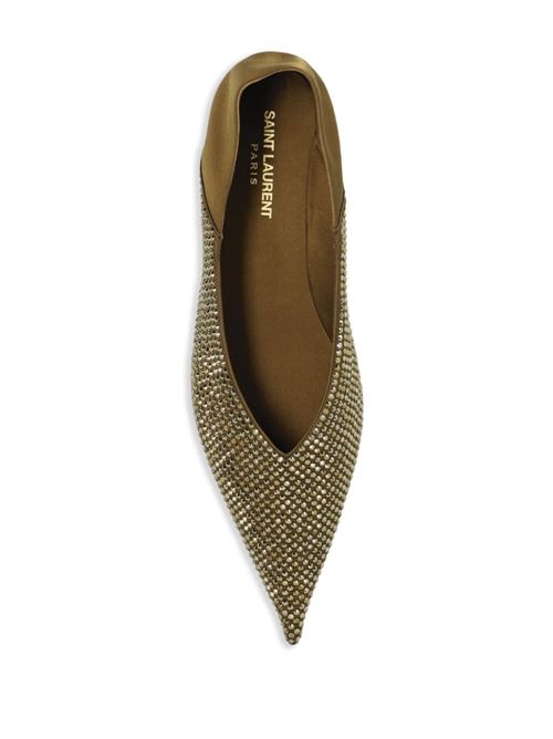 Nour ballerina with rhinestones SAINT LAURENT | 7869009QN0A2464